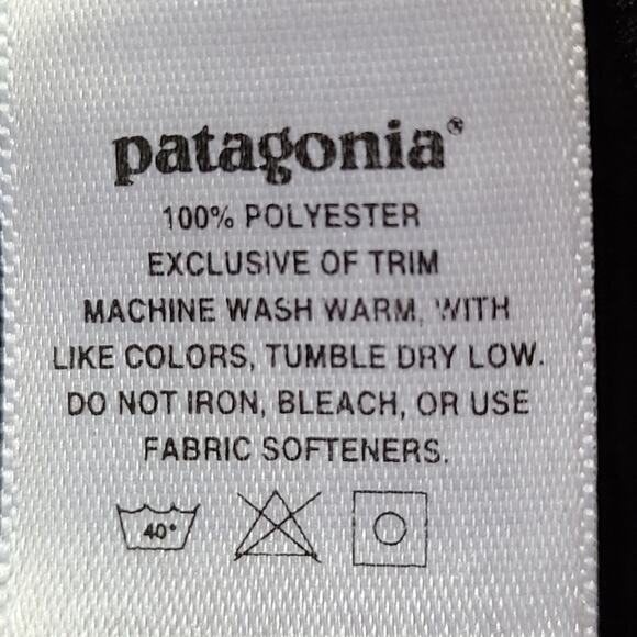 PATAGONIA Capilene Black Lightweight‎ Fleece Pullover Base Layer Women's Medium - Picture 8 of 10